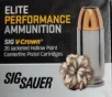 Sig Sauer Elite Performance V-Crown  10MM  200 Grain  Jacketed Hollow Point  20 Round Box E10MM200-20