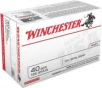 Winchester Ammunition USA  40S W  165 Grain  Full Metal Jacket  100 Round Box USA40SWVP