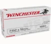 Winchester Ammunition M80  762NATO  149Gr  Full Metal Jacket  20 Round Box WM80
