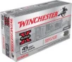 Winchester Ammunition USA  45LC  250 Grain  Cowboy Action  Lead Flat Nose  50 Round Box USA45CB