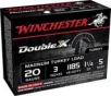 Winchester Ammunition Double X Magnum Turkey  20 Gauge  3    5  1 25oz   Shotshell  10 Round Box X203XCT5