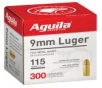 Aguila 1E097700 9mm Luger 115 gr