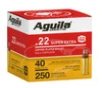 Aguila Super Extra 22 LR 40 Grain Copper Plated Solid Point