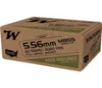 Winchester USA M855 Green Tip 5 56x45mm NATO 62 Grain Full Metal Jacket