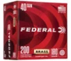Federal WM52232 Champion Training 40 S W 180 gr Full Metal Jacket  FMJ  200 Per Box  5 Cs