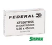 Federal 5 56x45mm 55 Grain Sierra GameKing Boat-Tail BallistiClean Open Tip XF556TR55