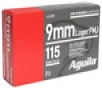 Aguila Target   Range 9mm Luger 115 Grain FMJ