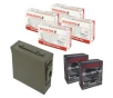 Winchester 9MM FMJ 124 GRAIN 600 RDS   Silvertip 9MM JHP 147GR  P 40 RDS   MILITARY AMMO CAN
