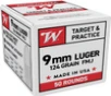 Winchester 9mm 124 Grain Full Metal Jacket  FMJ  Ammo