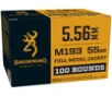Browning M193 Lake City 5 56X45MM NATO 55 Grain Full Metal Jacket  FMJ  Ammo