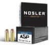 Nosler 51286 ASP 9mm 124 Grain Jacketed Hollow Point  JHP  Ammo
