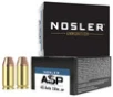Nosler 51277 ASP 45 ACP 230 Grain Jacketed Hollow Point  JHP  Ammo