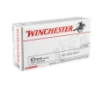 Winchester USA10MM Ammo USA 10mm Auto 180 Grain Full Metal Jacket Flat Nose