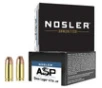 Nosler 51290 ASP 9mm 147 Grain Jacketed Hollow Point  JHP  Ammo