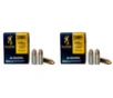 Browning Performance Target 9mm 115 Grain Nickel-Plated Full Metal Jacket  FMJ  Ammo