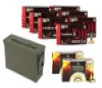 Federal 9mm FMJ 147 Grain 350 Rds   9mm HST HP 147gr 100 Rds   Military Ammo Can