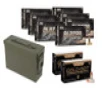 Blazer 9mm FMJ 115 Grain 350 Rds   Speer GD HP 9mm 115gr 100 Rds   Military Ammo Can