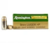 Remington 9mm  P Ammunition Golden Saber GSB9MMD 124 Grain Bonded Jacketed Hollow Point-29351