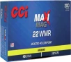 CCI 958 Maxi-Mag Varmint Jacketed Hollow Point 40 Grain  22 WMR 1875 fps