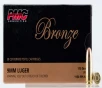 PMC Bronze 9mm Luger 115 gr Full Metal Jacket  FMJ 