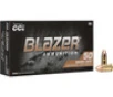 CCI Blazer Brass 9mm Luger Reduced Recoil 100 Grain Full Metal Jacket FMJ 