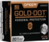 Speer Gold Dot Personal Protection Pistol Ammo 357 Mag  158 gr  HP 20 rd 