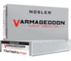 Nosler Varmageddon Rifle Ammunition 17 Rem  Fireball 20 gr  VG FBT 20 rd 