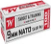 WINCHESTER NATO 9MM LUGER 100RD 10BX CASE 124GR FMJ