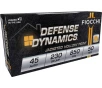 Fiocchi Defense Dynamics Centerfire Handgun Ammo 45 ACP 230 gr  JHP 850 FPS