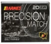 Barnes 30740 Precision Match Open Tip Match Boat Tail 220 Grain  300 Winchester Mag 2775 fps