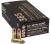 Sig Sauer E9MMB136550 Elite Performance Low RecoilBall 365 Full Metal Jacket 115 Grain 9mm Luger Parabellum 1050 fps