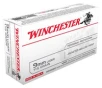 Winchester USA9JHP USA Jacketed Hollow Point 115 Grain 9mm Luger Parabellum 1165 fps
