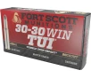 Fort Scott Munitions 3030130SCV Tumble Upon Impact  TUI  Solid Copper Spun 130 Grain  30-30 Winchester 2393 fps