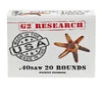 G2 Research Civic Duty 40S W 122 Grain Lead Free Copper 20 Round Box California Certified Nonlead Ammunition G00620 1000 FPS