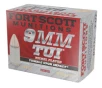 Fort Scott Munitions 9MM115SCVNIC Tumble Upon Impact  TUI  Solid Copper Spun 115 Grain 9mm Luger Parabellum 1140 fps