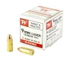 Winchester W9MM50 USA WHITE BOX Full Metal Jacket 115 Grain 9mm Luger Parabellum 1190 fps