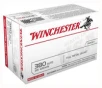 Winchester USA380VP USA Full Metal Jacket Flat Nose 95 Grain  380 ACP Auto 955 fps