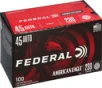 American Eagle AE45A100 Full Metal Jacket 230 Grain  45 ACP Auto 890 fps