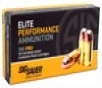 Sig Sauer Elite Performance Pistol Ball Ammo 9mm FMJ 115gr 50rd 1185 FPS