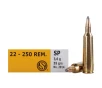 Sellier and Bellot SB10A  22-250 Remington 55 Gr JSP 3651 FPS
