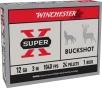 Winchester Ammo XB1231 Super X  12Gauge 3  1Buck Shot 5 Per Box 50 Case