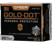 Speer Gold Dot Personal Protection Pistol Ammo 9mm  P 124 gr  HP 20 rd 
