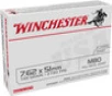 Winchester WM80W M80 7 62mm 149gr FMJ Ammunition 20-Rounds