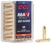 CCI Maxi-Mag  22 WMR FMJ 40gr Ammunition 50-Rounds