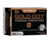 Gold Dot Personal Protection 9mm Luger Ammo - 9mm Luger 115gr Gold Dot Hollow Point 20 Box