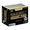 Gold Dot Carry Gun 9mm Luger Ammo - 9mm Luger 135gr Jacketed Hollow Point 20 Box