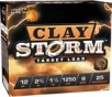 Clay Storm 12 Gauge  8 Shot Shotgun Ammo - Clay Storm 12 Gauge 2-3 4     1-1 8oz  8 Shot 1250 Fps 25 Box