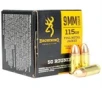 9mm Luger Full Metal Jacket Handgun Ammo - 9mm Luger 115gr Full Metal Jacket 50 Box
