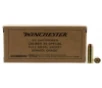 Winchester Service Grade 38Spl 130gr FMJ Brass Case 50rd box