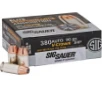 Sig Sauer Elite Performance V-Crown  380 ACP  ACP  90 GR Jacketed Hollow Point 50 Bx  20 Cs